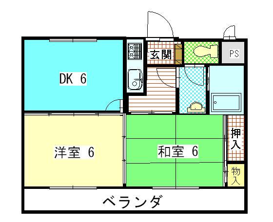 リバーサイドマンション3-B号室